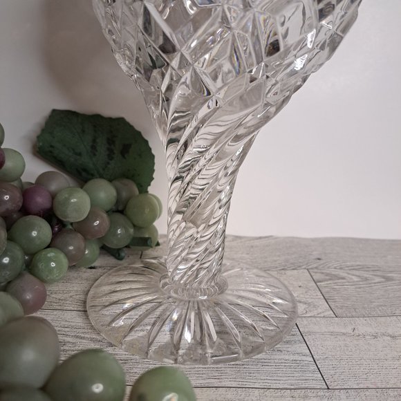 Gorgeous EAPG O'Hara Glass #750  Diamond Bar Bouquet Holder Vase - Picture 4 of 8